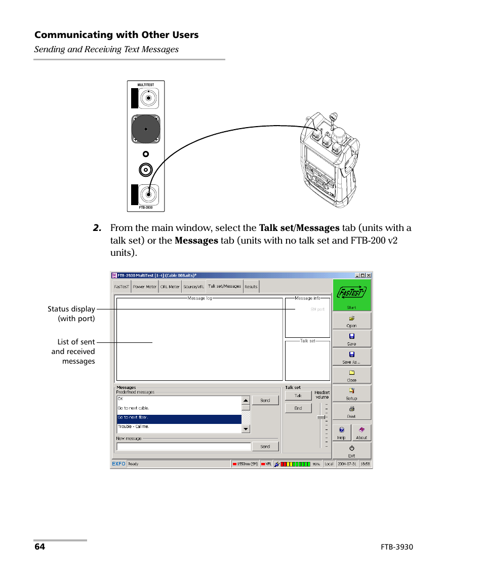 EXFO FTB-3930 MultiTest User Manual | Page 70 / 101