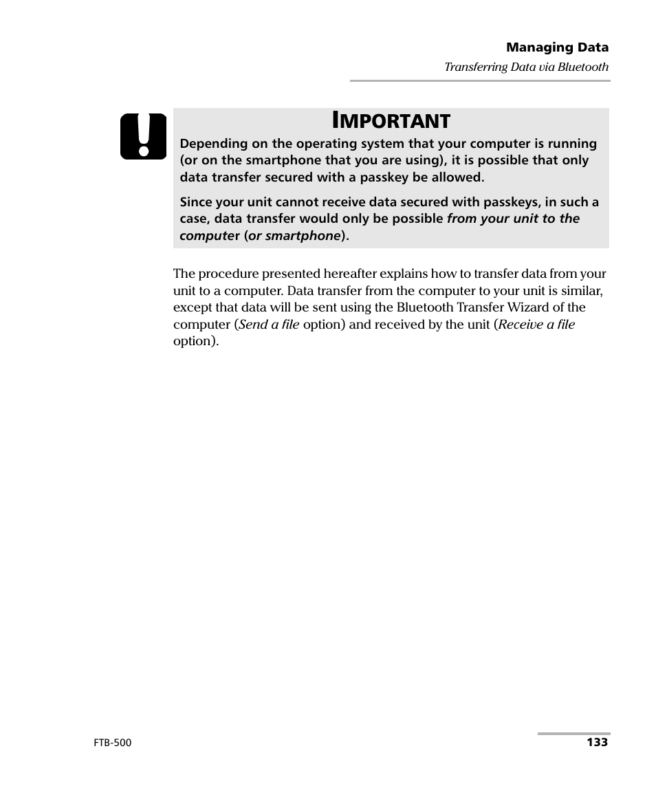 Mportant | EXFO FTB-500 (Window XP) User Manual | Page 143 / 405