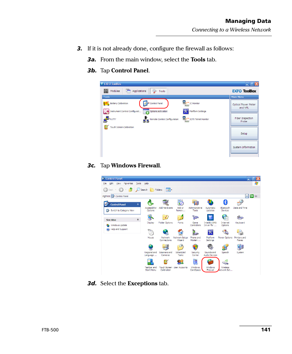 EXFO FTB-500 (Window XP) User Manual | Page 151 / 405