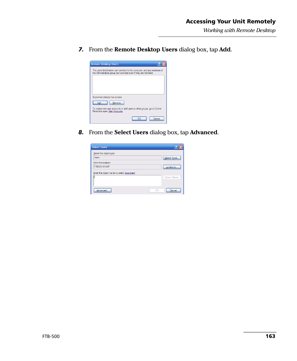 EXFO FTB-500 (Window XP) User Manual | Page 173 / 405