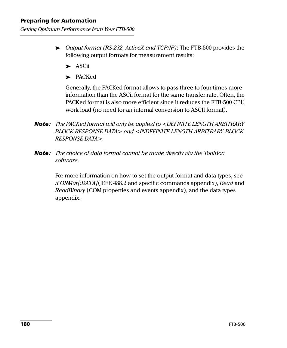EXFO FTB-500 (Window XP) User Manual | Page 190 / 405