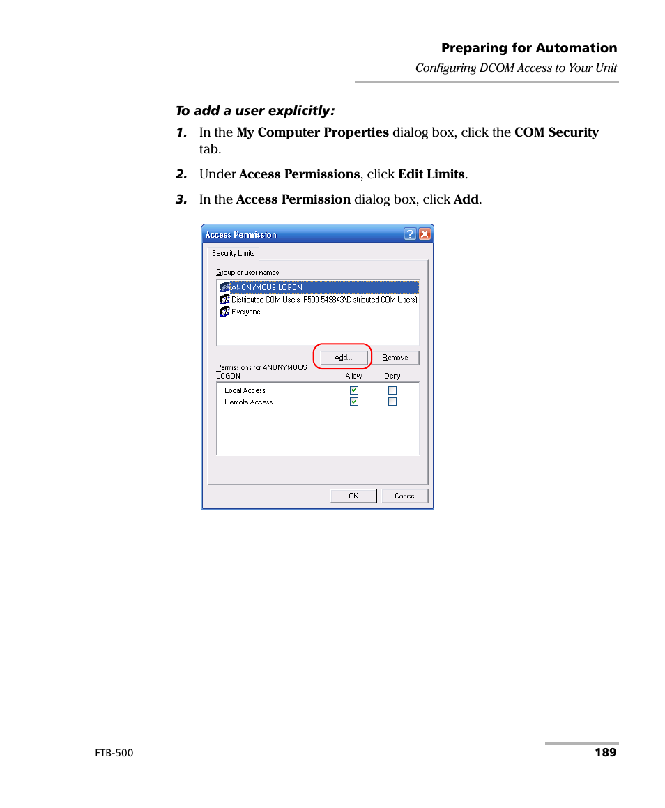 EXFO FTB-500 (Window XP) User Manual | Page 199 / 405
