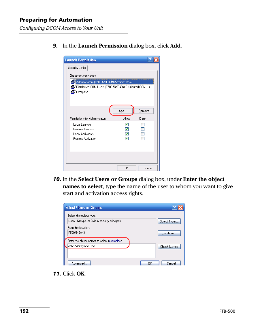 EXFO FTB-500 (Window XP) User Manual | Page 202 / 405