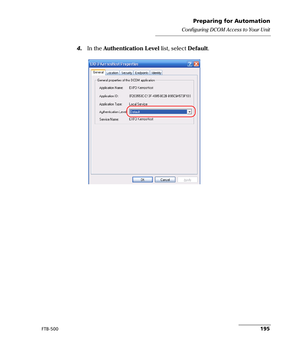 EXFO FTB-500 (Window XP) User Manual | Page 205 / 405