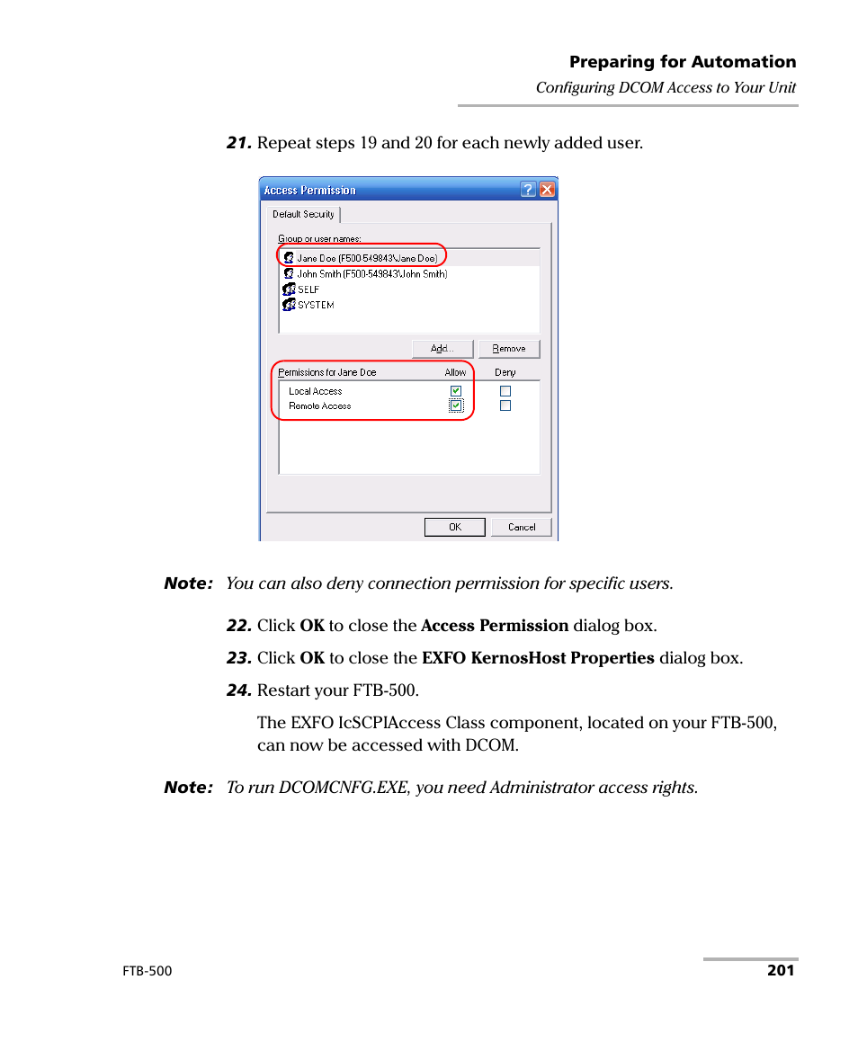EXFO FTB-500 (Window XP) User Manual | Page 211 / 405