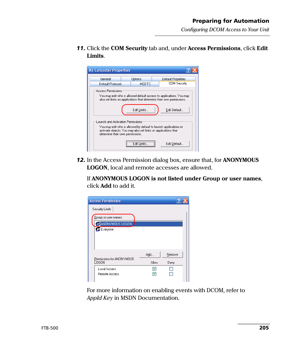 EXFO FTB-500 (Window XP) User Manual | Page 215 / 405