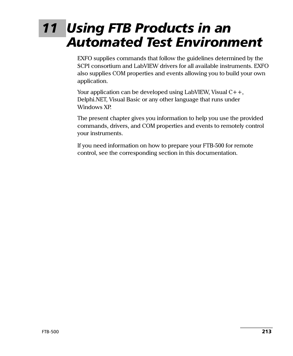 EXFO FTB-500 (Window XP) User Manual | Page 223 / 405