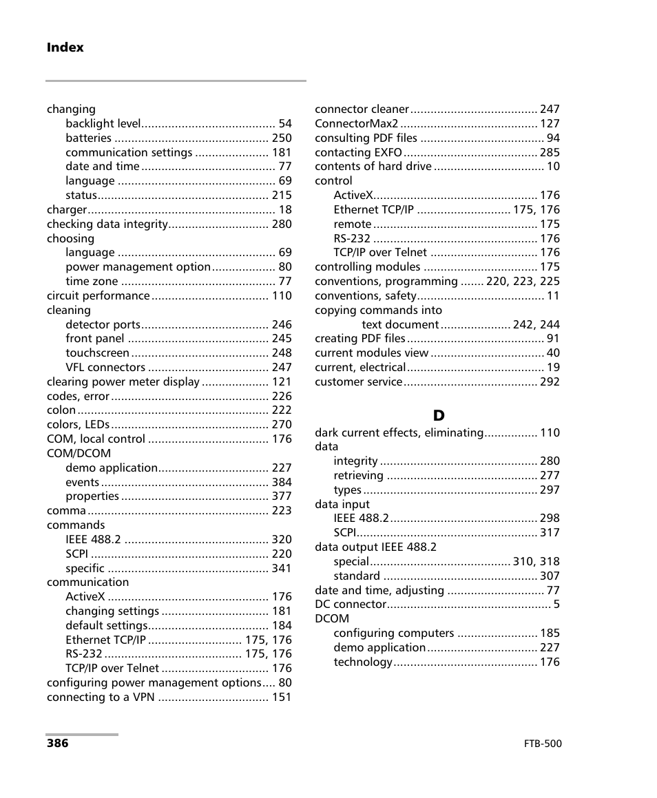 EXFO FTB-500 (Window XP) User Manual | Page 396 / 405