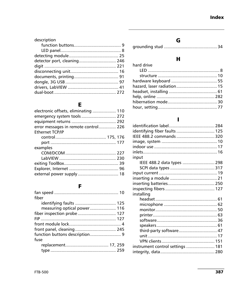 EXFO FTB-500 (Window XP) User Manual | Page 397 / 405