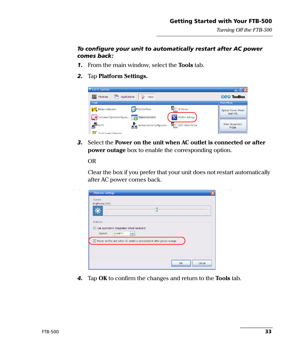 EXFO FTB-500 (Window XP) User Manual | Page 43 / 405