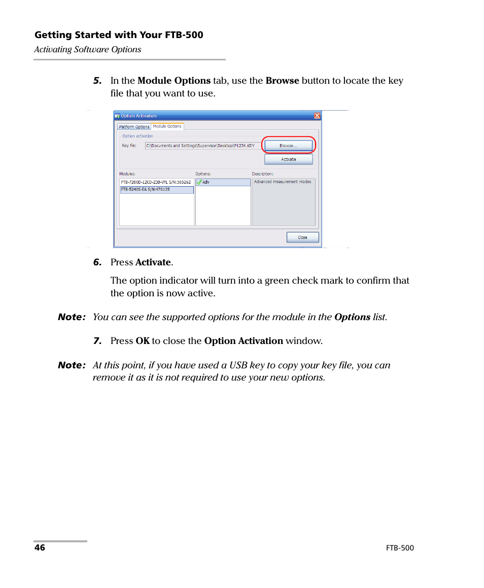 EXFO FTB-500 (Window XP) User Manual | Page 56 / 405