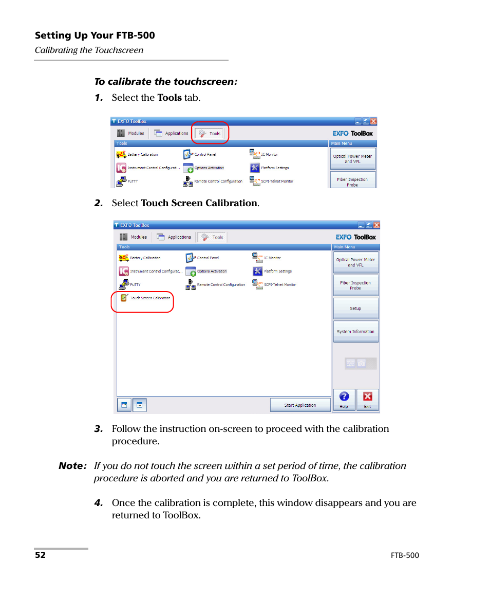 EXFO FTB-500 (Window XP) User Manual | Page 62 / 405