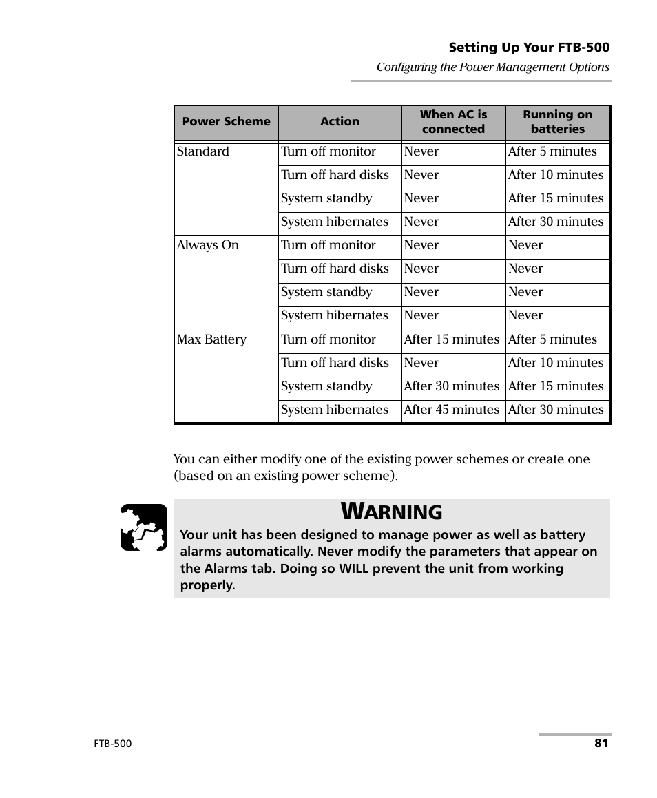 Arning | EXFO FTB-500 (Window XP) User Manual | Page 91 / 405