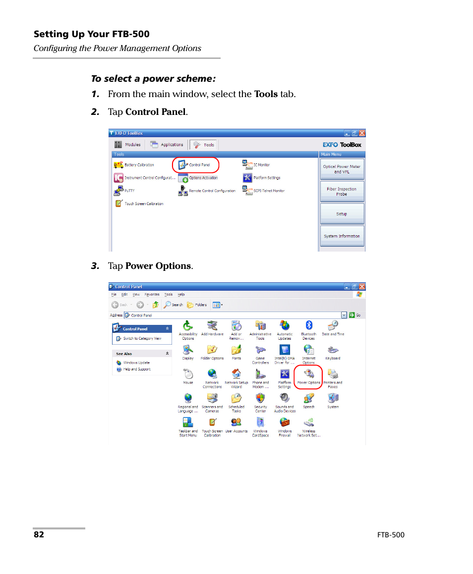 EXFO FTB-500 (Window XP) User Manual | Page 92 / 405
