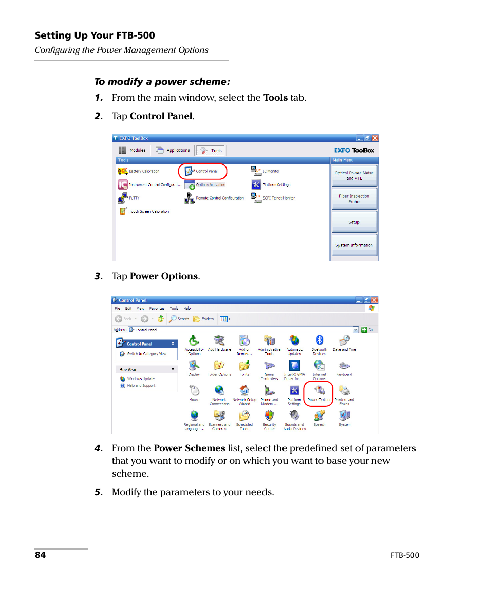 EXFO FTB-500 (Window XP) User Manual | Page 94 / 405