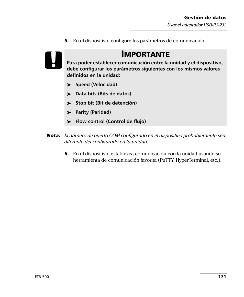 Mportante | EXFO FTB-500 (Window XP) User Manual | Page 179 / 477