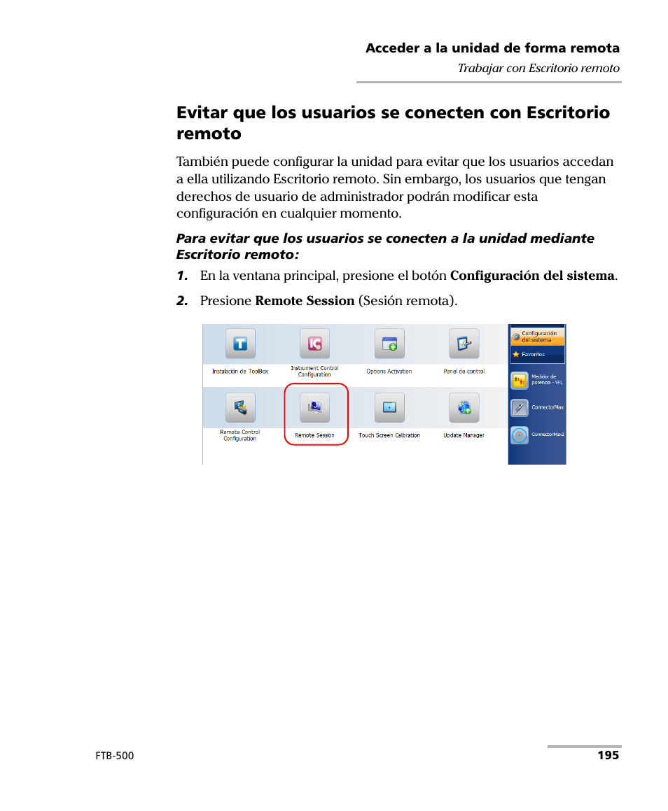 EXFO FTB-500 (Window XP) User Manual | Page 203 / 477