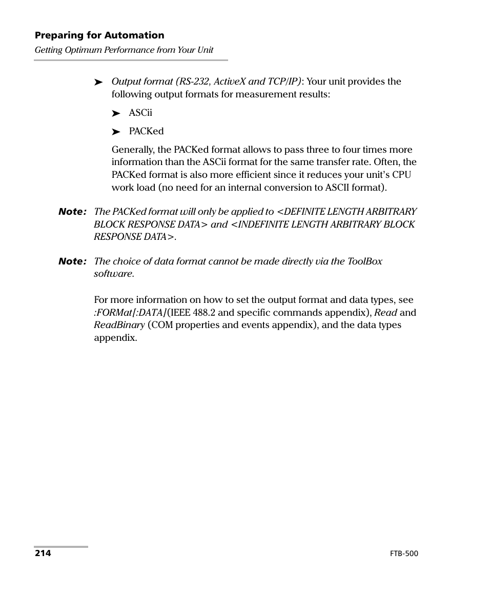 EXFO FTB-500 (Window XP) User Manual | Page 222 / 477