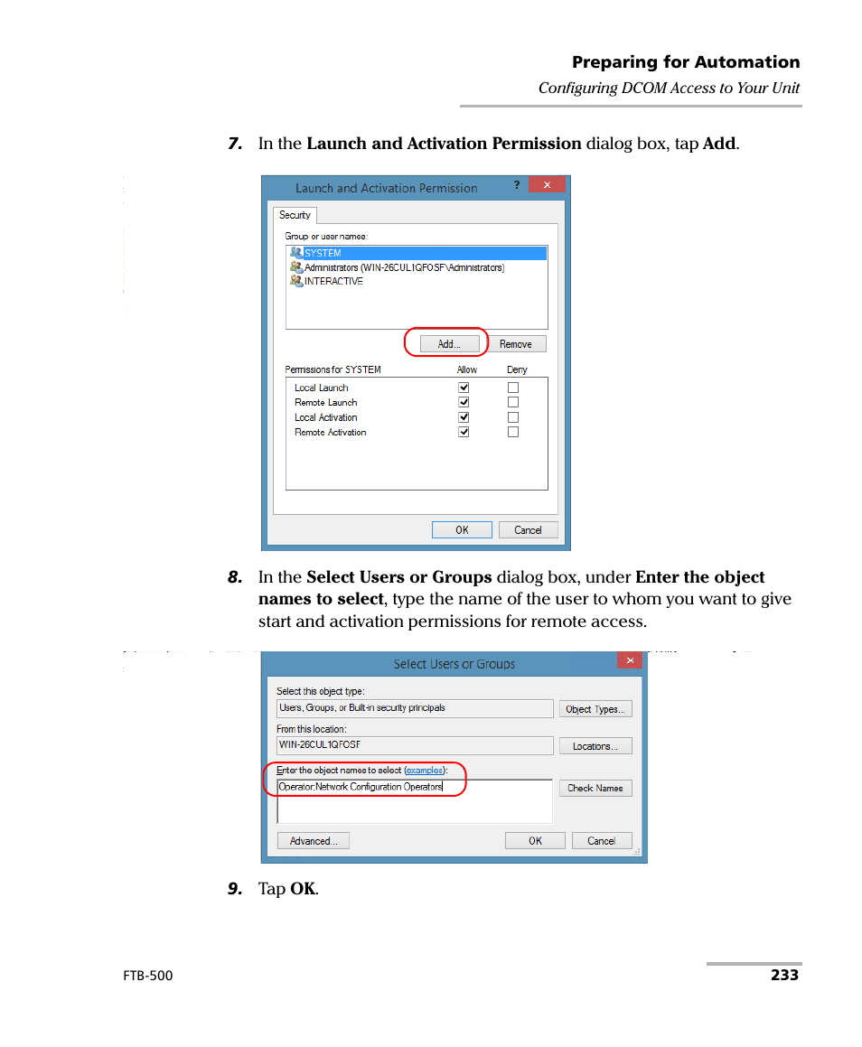 EXFO FTB-500 (Window XP) User Manual | Page 241 / 477