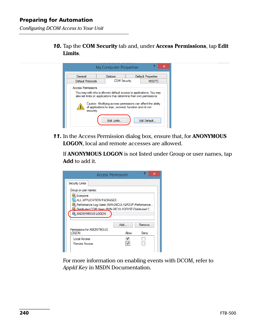 EXFO FTB-500 (Window XP) User Manual | Page 248 / 477