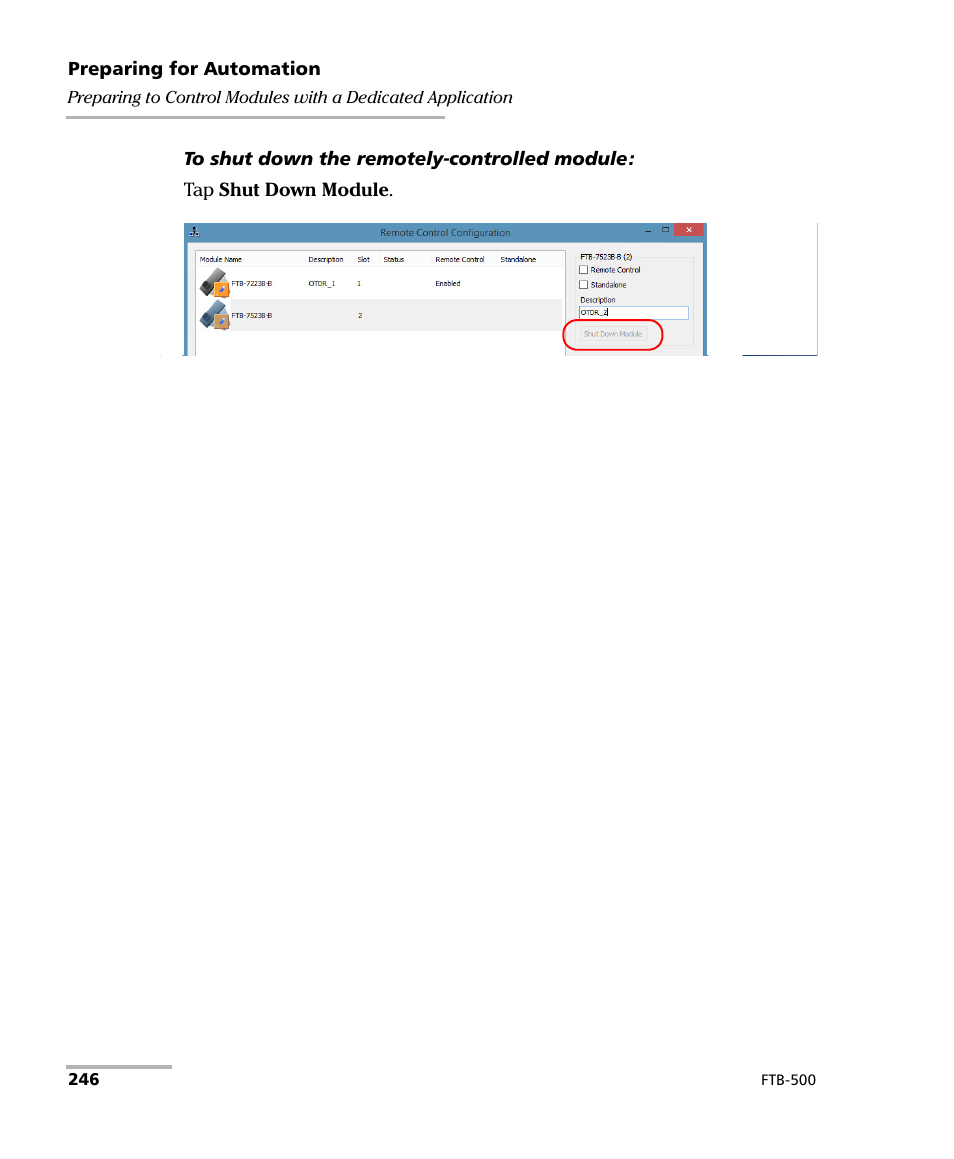 EXFO FTB-500 (Window XP) User Manual | Page 254 / 477