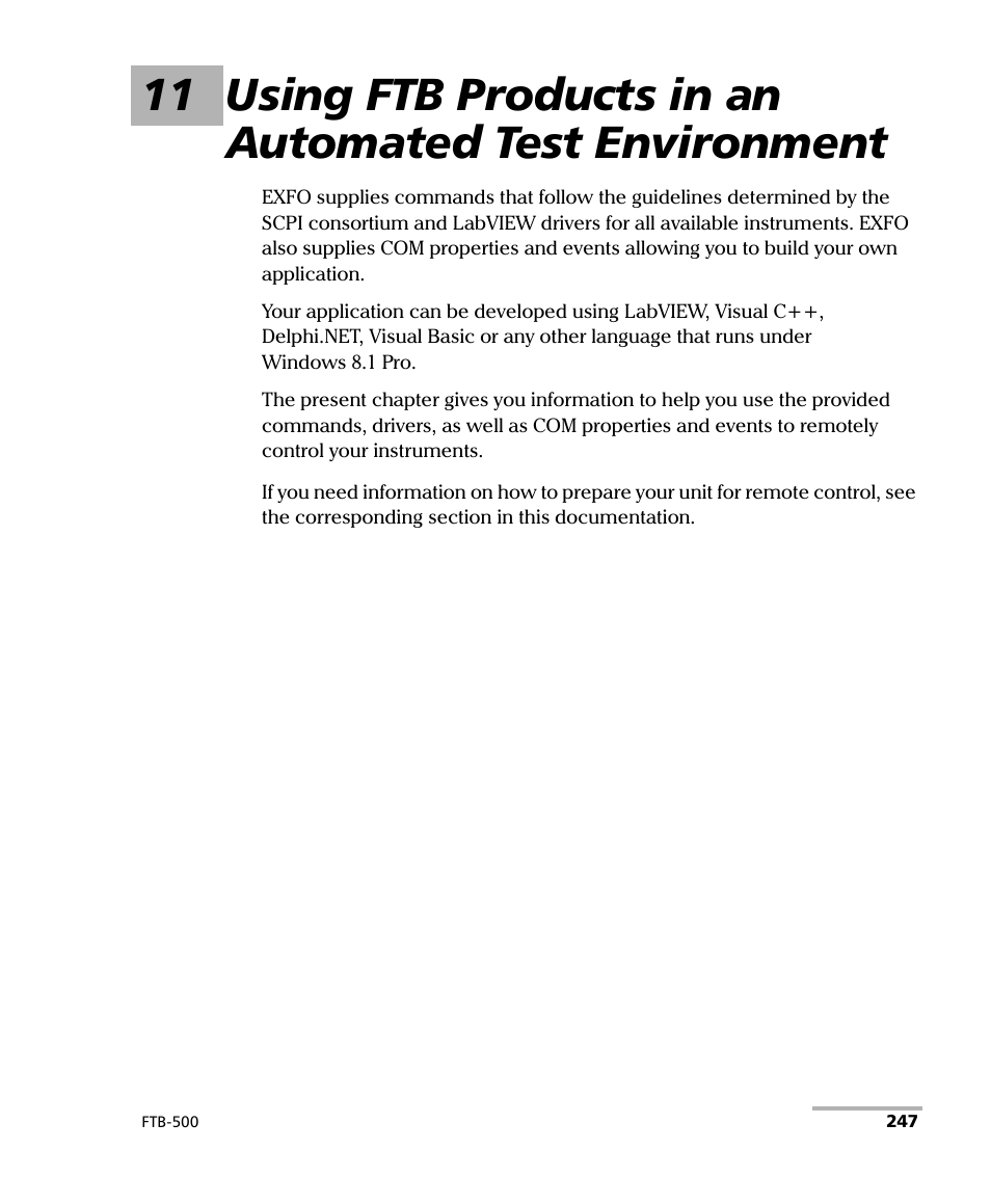 EXFO FTB-500 (Window XP) User Manual | Page 255 / 477