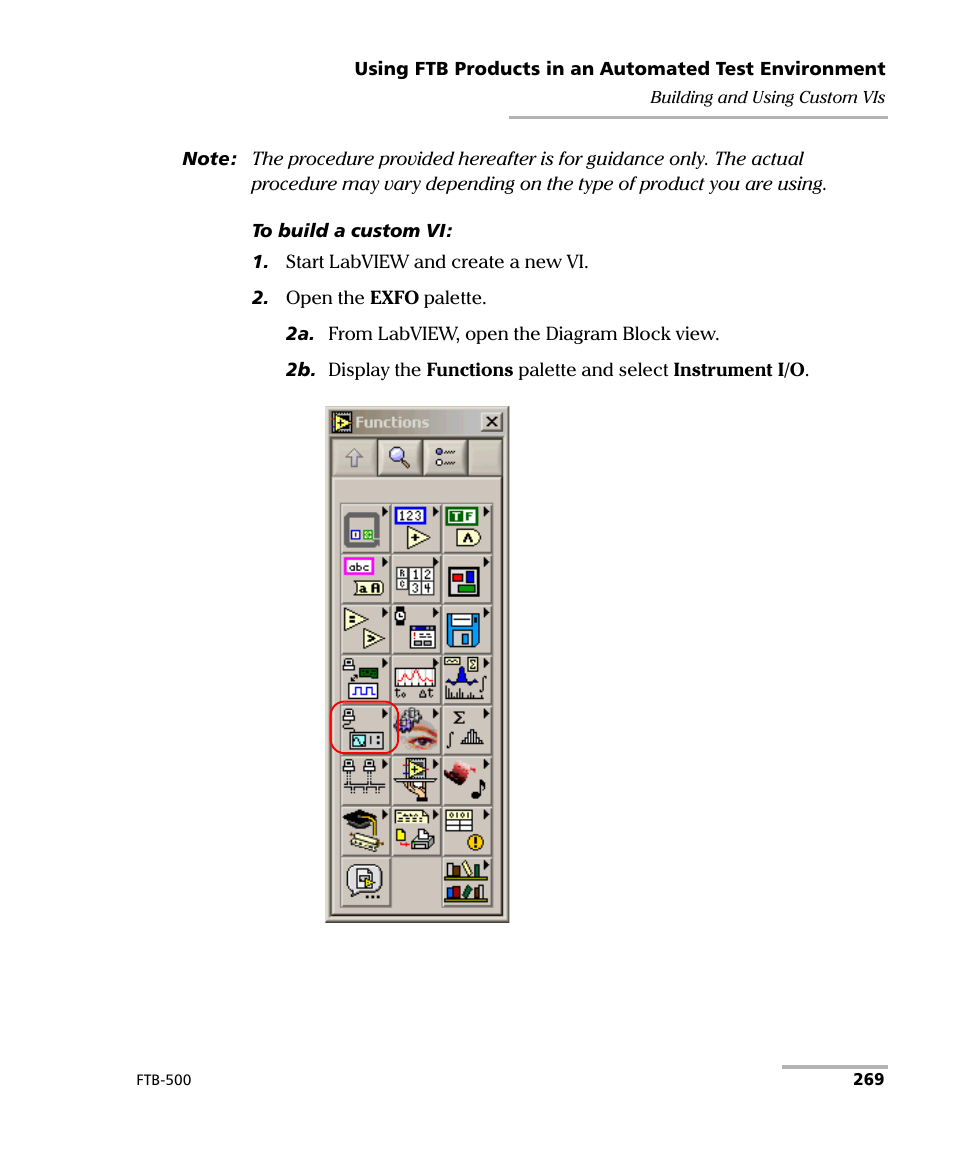 EXFO FTB-500 (Window XP) User Manual | Page 277 / 477