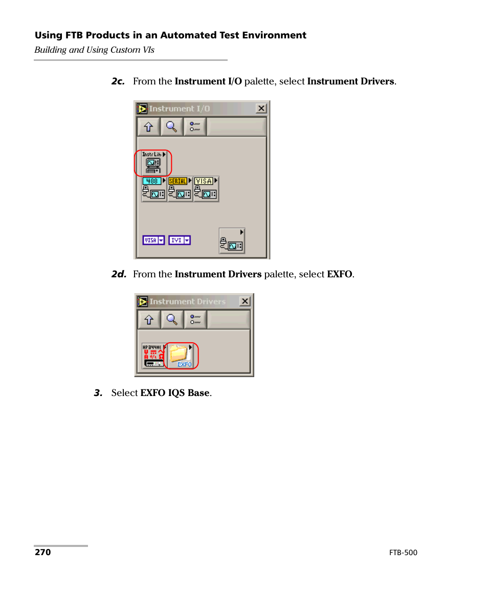 EXFO FTB-500 (Window XP) User Manual | Page 278 / 477
