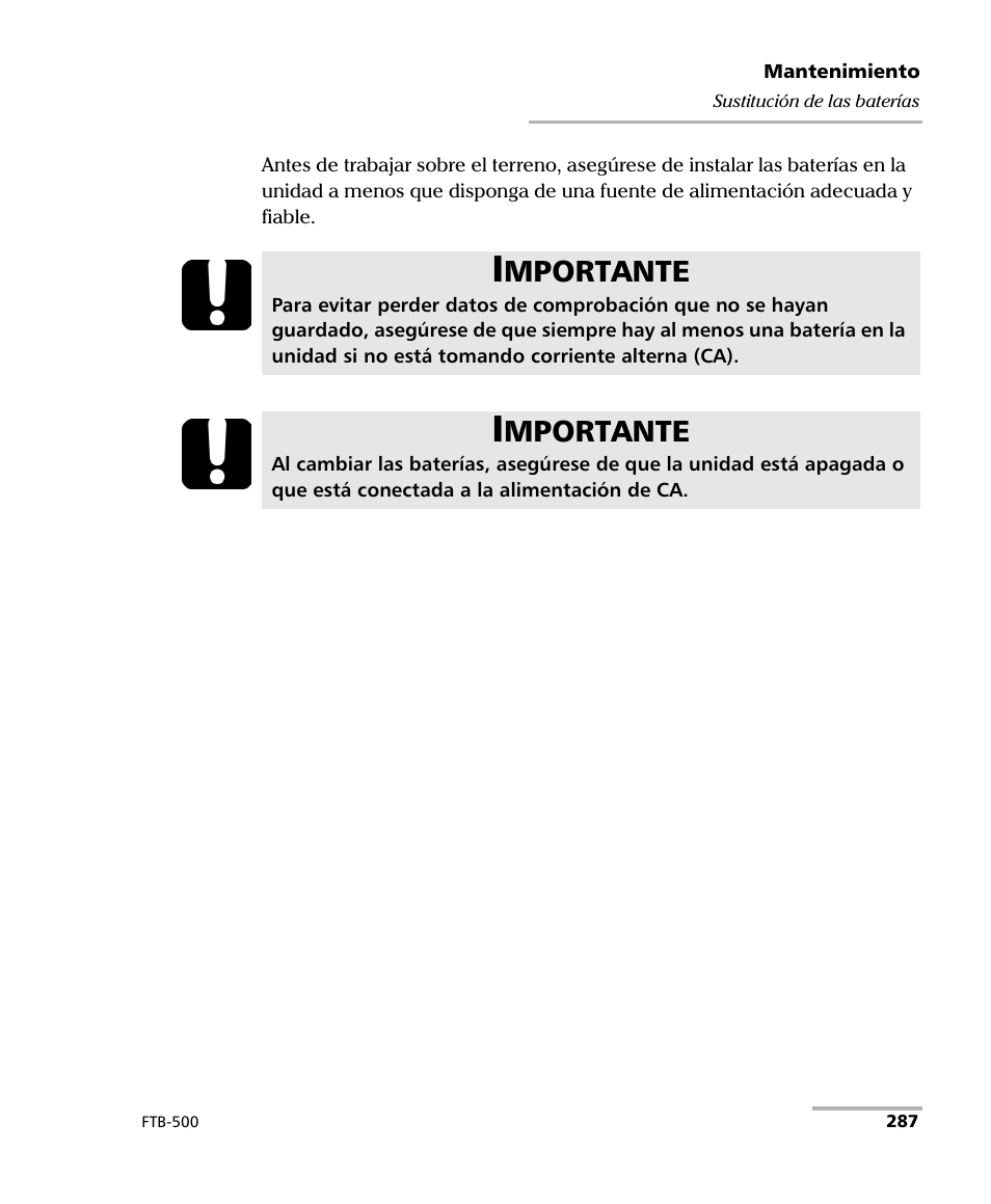 Mportante | EXFO FTB-500 (Window XP) User Manual | Page 295 / 477