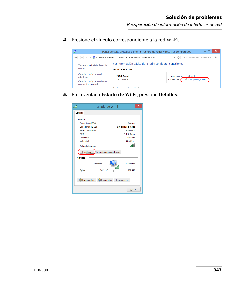 EXFO FTB-500 (Window XP) User Manual | Page 351 / 477