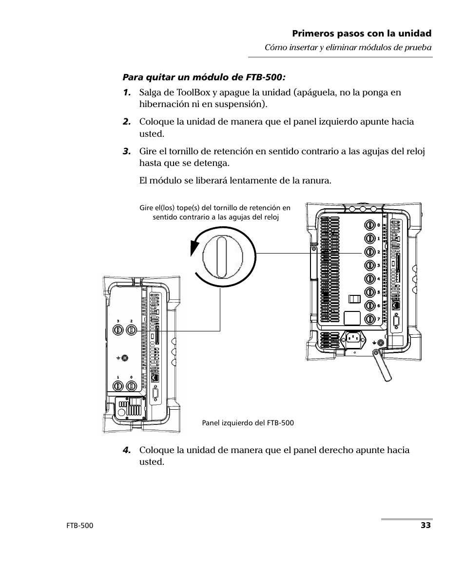 EXFO FTB-500 (Window XP) User Manual | Page 41 / 477