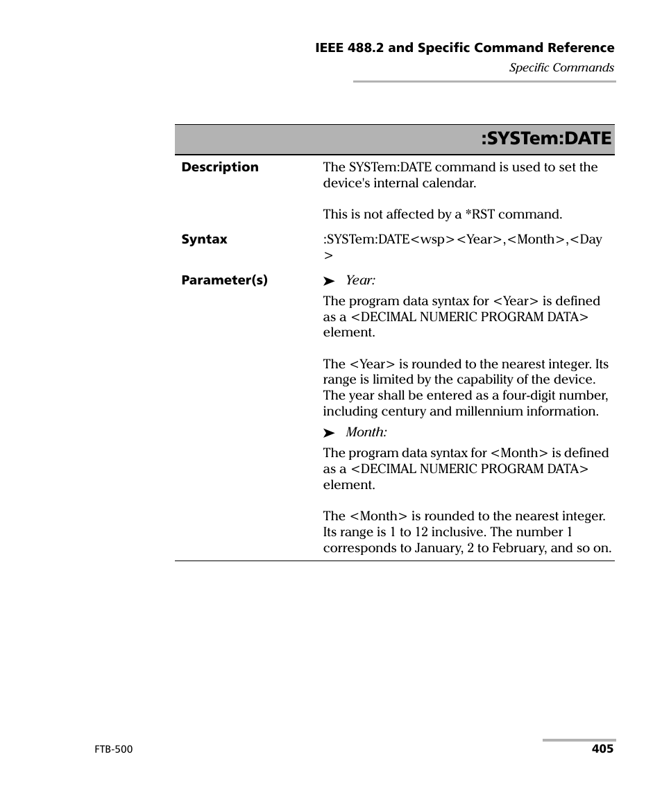 System:date | EXFO FTB-500 (Window XP) User Manual | Page 413 / 477