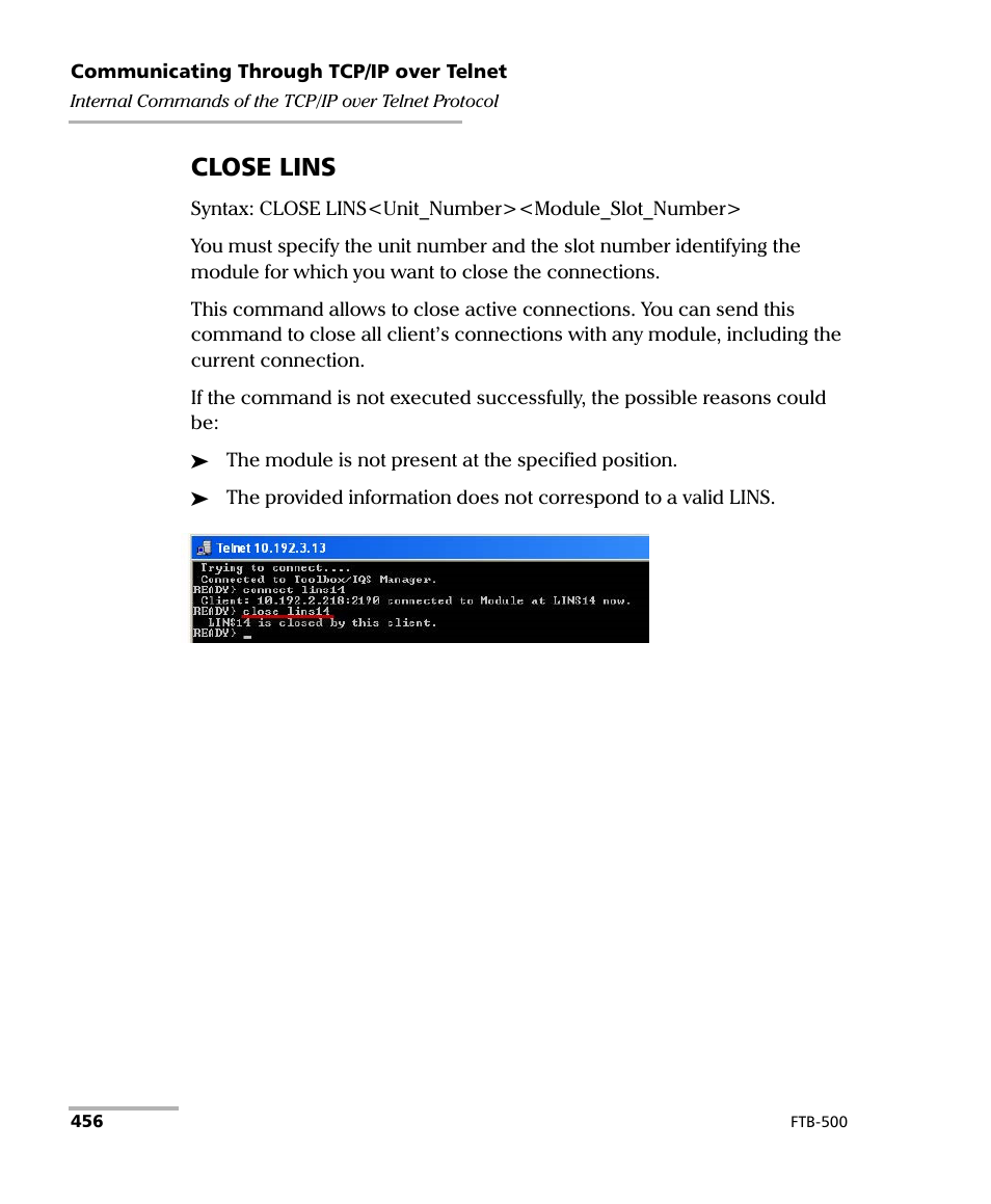 Close lins | EXFO FTB-500 (Window XP) User Manual | Page 464 / 477