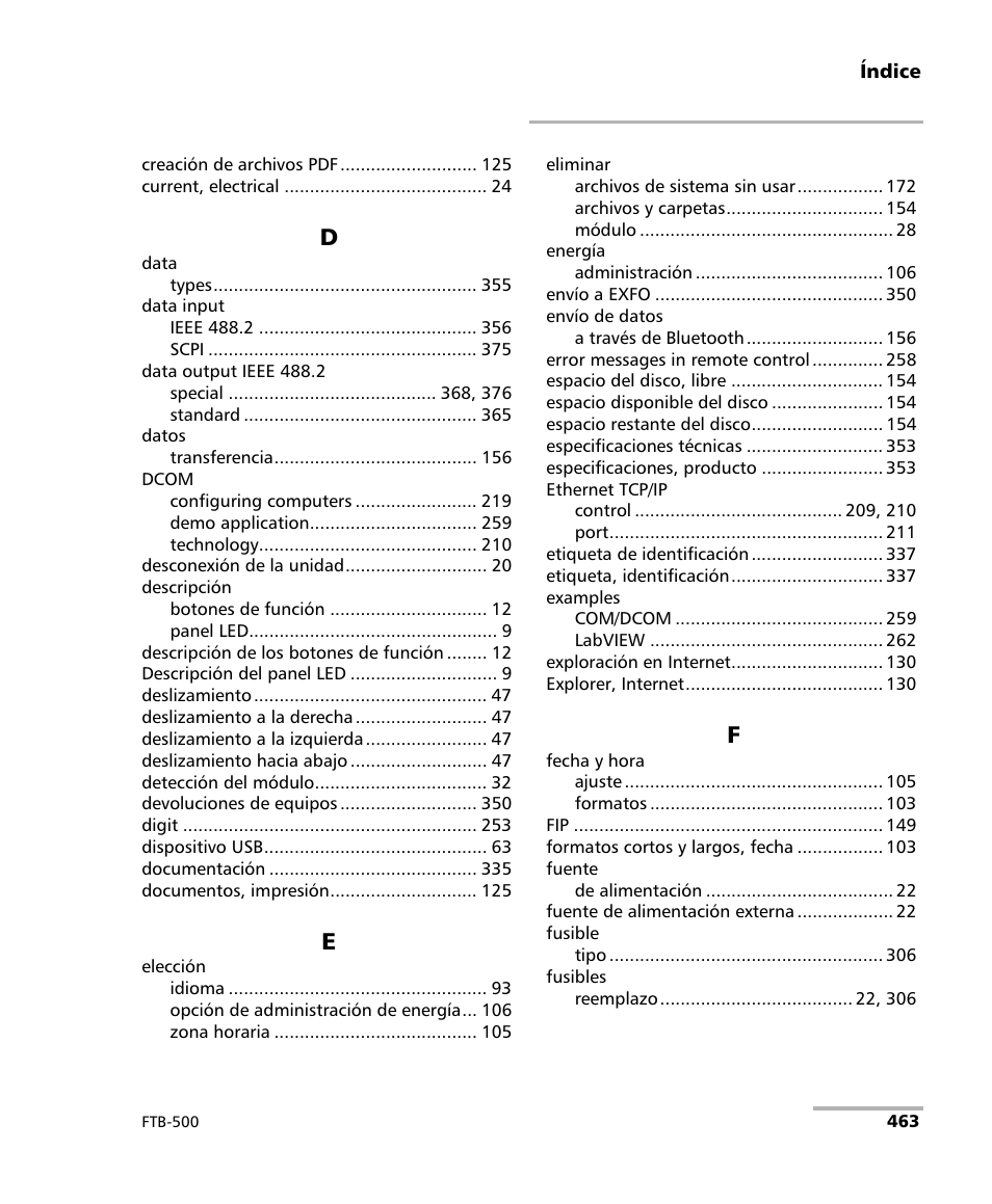 EXFO FTB-500 (Window XP) User Manual | Page 471 / 477