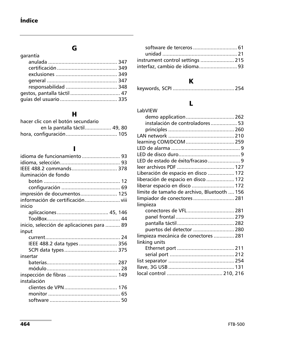 EXFO FTB-500 (Window XP) User Manual | Page 472 / 477