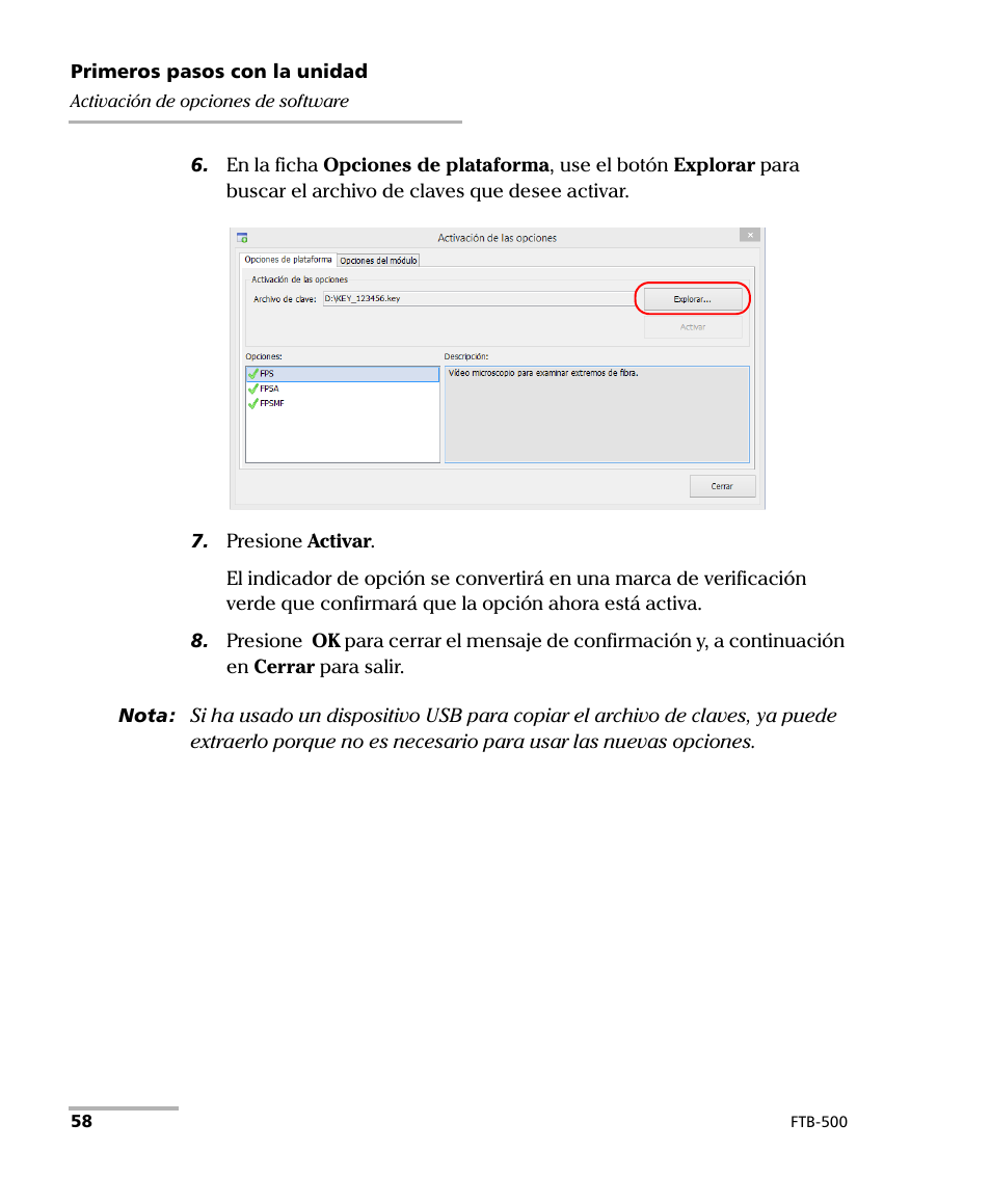 EXFO FTB-500 (Window XP) User Manual | Page 66 / 477