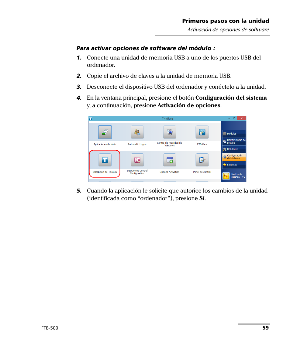 EXFO FTB-500 (Window XP) User Manual | Page 67 / 477