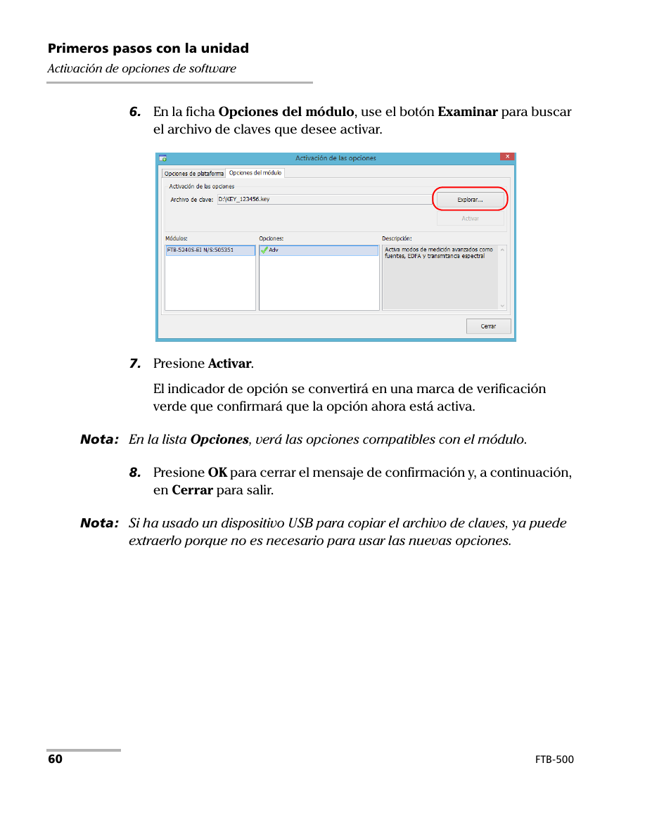 EXFO FTB-500 (Window XP) User Manual | Page 68 / 477