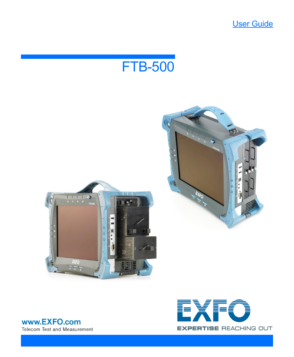 EXFO FTB-500 User Manual | 453 pages