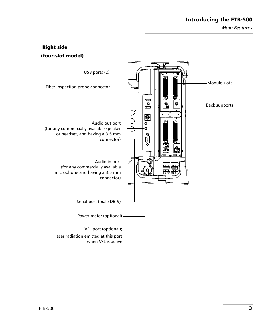 EXFO FTB-500 User Manual | Page 11 / 453
