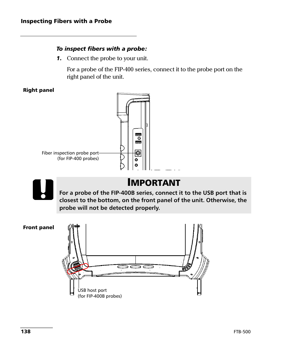 Mportant | EXFO FTB-500 User Manual | Page 146 / 453