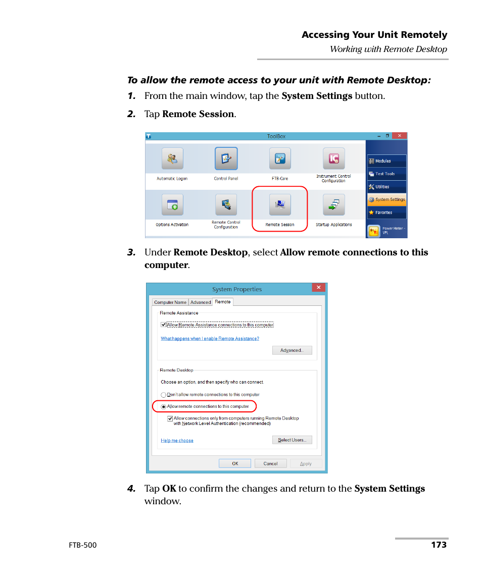 EXFO FTB-500 User Manual | Page 181 / 453