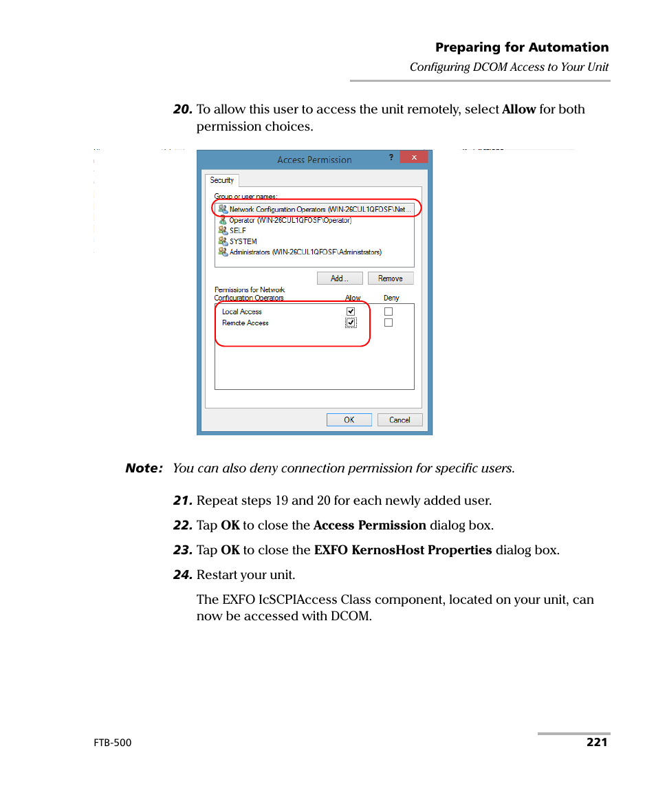 EXFO FTB-500 User Manual | Page 229 / 453