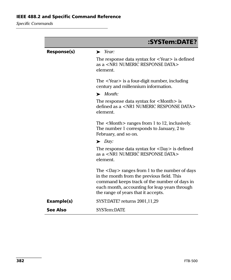 System:date | EXFO FTB-500 User Manual | Page 390 / 453