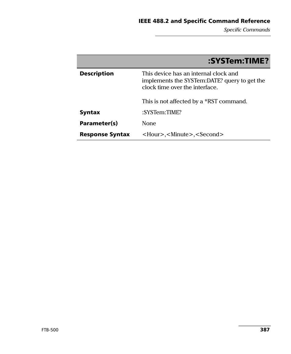 System:time | EXFO FTB-500 User Manual | Page 395 / 453