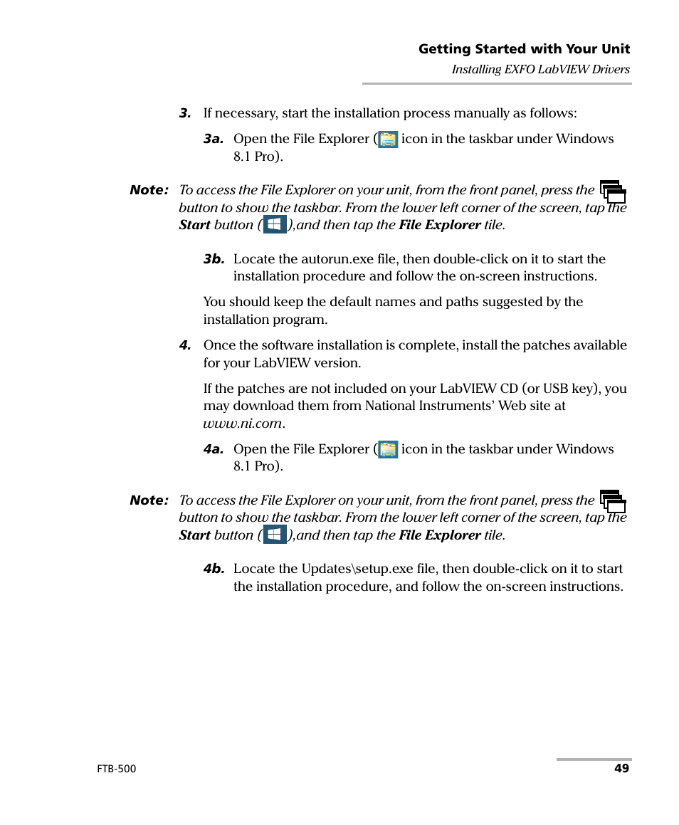 EXFO FTB-500 User Manual | Page 57 / 453