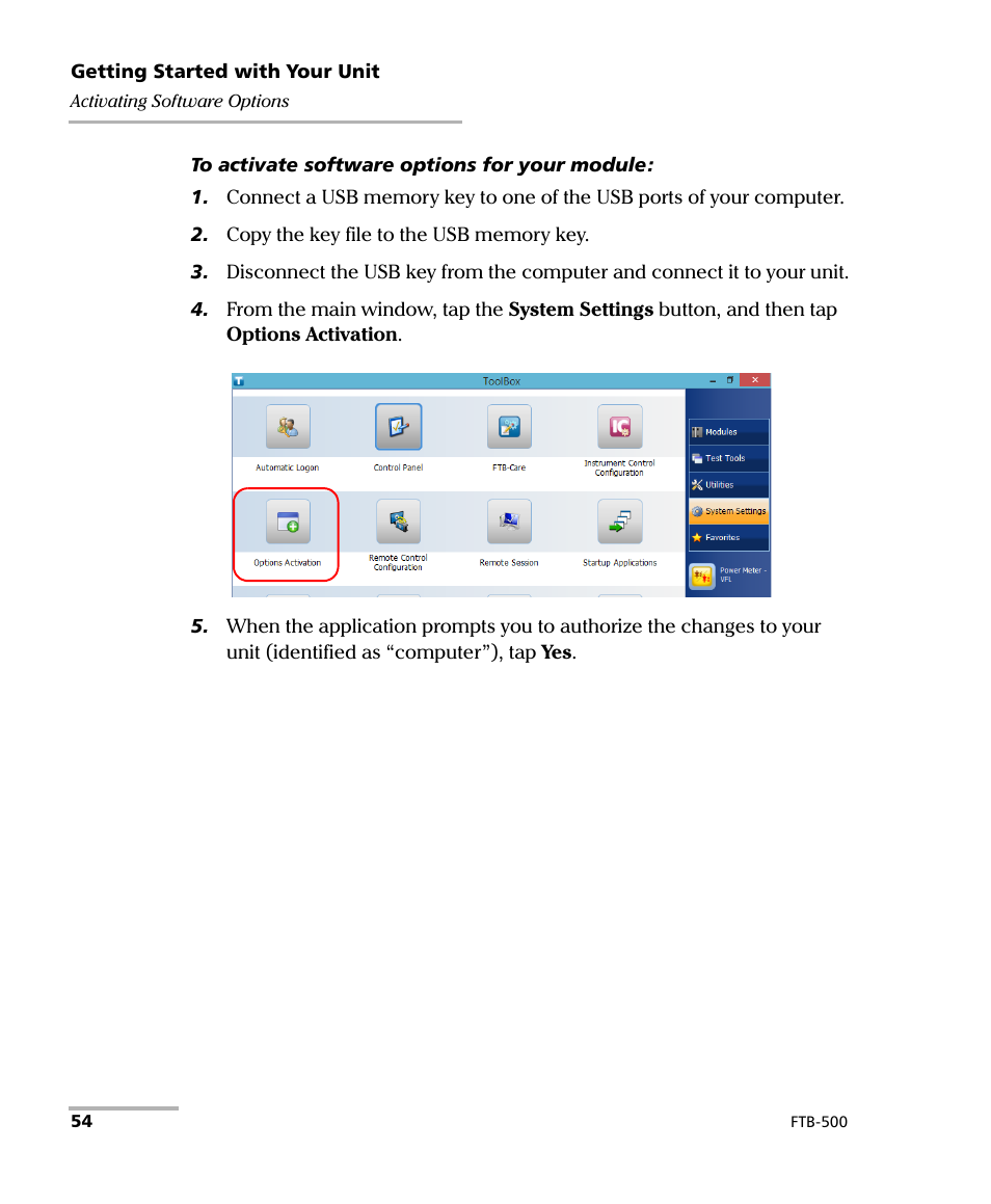 EXFO FTB-500 User Manual | Page 62 / 453
