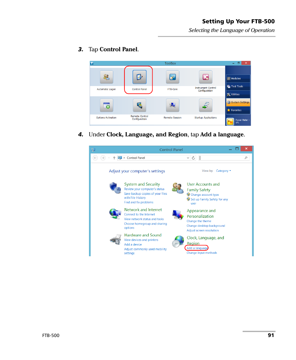 EXFO FTB-500 User Manual | Page 99 / 453