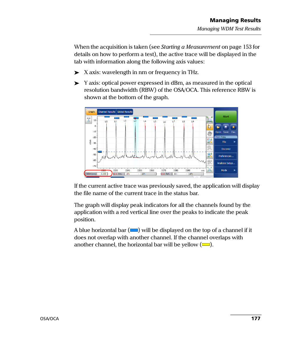 EXFO FTB-5230S Optical Spectrum Analyzer for FTB 200 v2 User Manual | Page 183 / 251