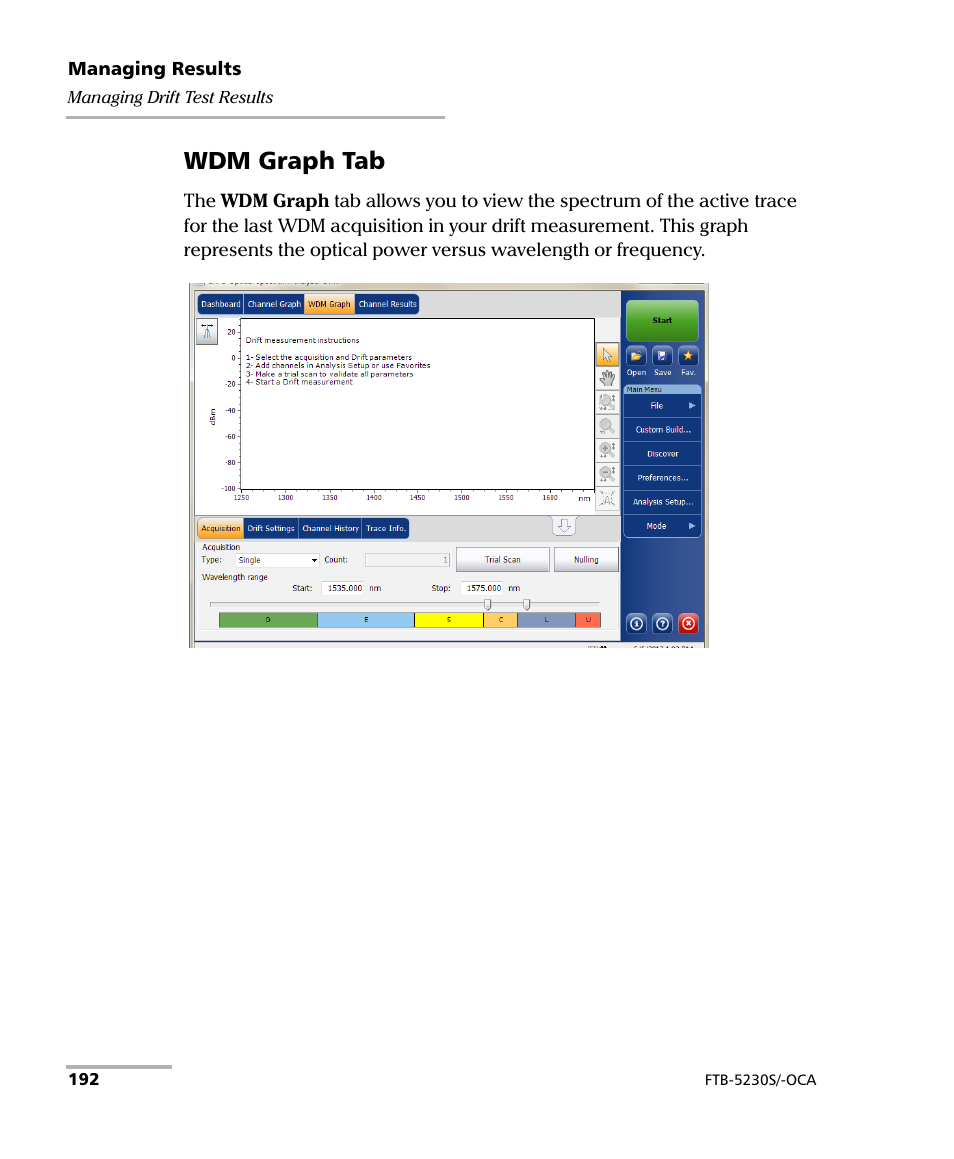 Wdm graph tab | EXFO FTB-5230S Optical Spectrum Analyzer for FTB 200 v2 User Manual | Page 198 / 251